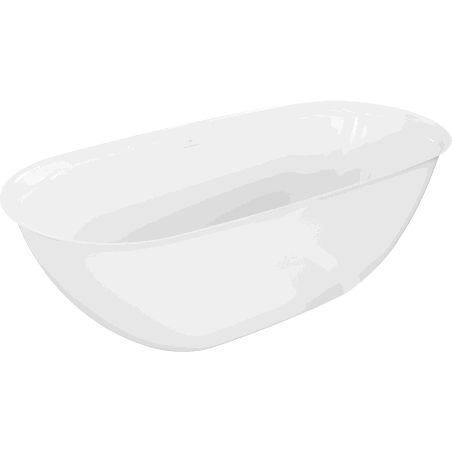 Mexen Siena freistehende Badewanne aus Konglomerat 170 x 80 cm, weiß glänzend - 57291708010