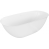 Mexen Siena freistehende Badewanne aus Konglomerat 170 x 80 cm, weiß glänzend - 57291708010