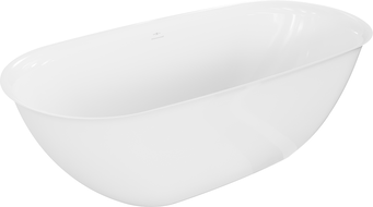 Mexen Siena banheira independente de conglomerado 170 x 80 cm, branco brilhante - 57291708010