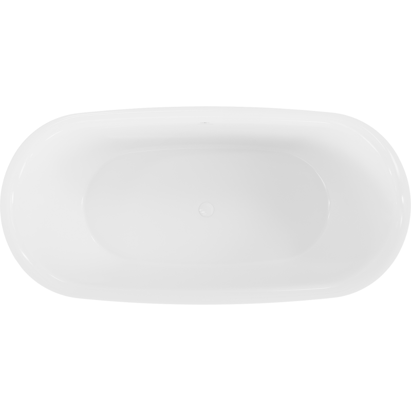 Mexen Siena bañera exenta de conglomerado 170 x 80 cm, blanco brillo - 57291708010