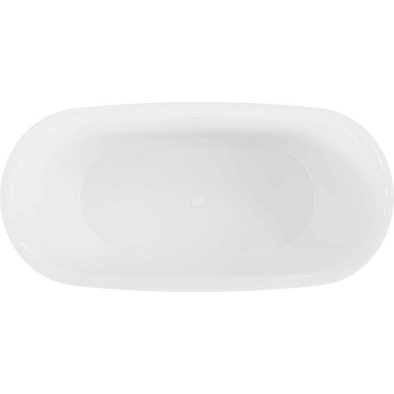 Mexen Siena ελεύθερη όρθια μπανιέρα από σύμπλοκο 170 x 80 cm, λευκή γυαλιστερή