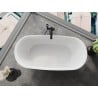 Mexen Siena freistehende Badewanne aus Konglomerat 170 x 80 cm, weiß glänzend - 57291708010