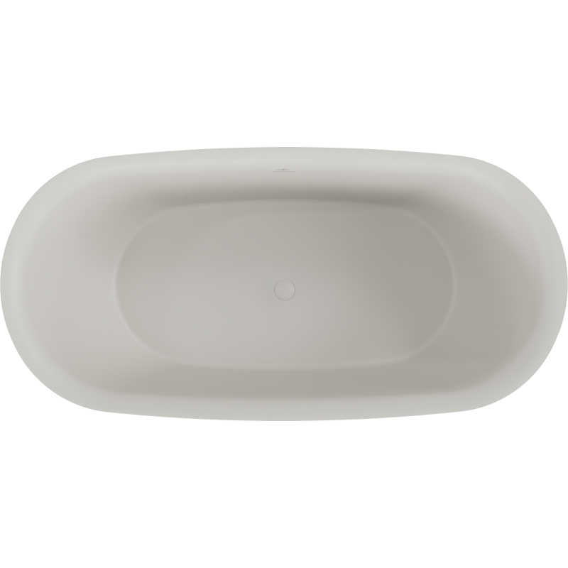 Mexen Siena baignoire autoportante en conglomérat 170 x 80 cm, béton mat - 57291708061