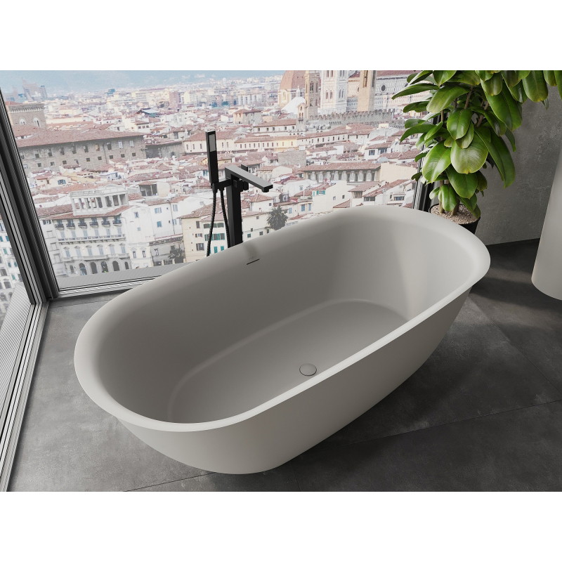 Mexen Siena wanna wolnostojąca z konglomeratu 170 x 80 cm, beton mat - 57291708061