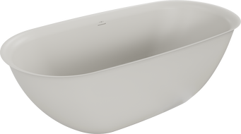 Mexen Siena vasca da bagno indipendente in conglomerato 170 x 80 cm, cemento opaco - 57291708061