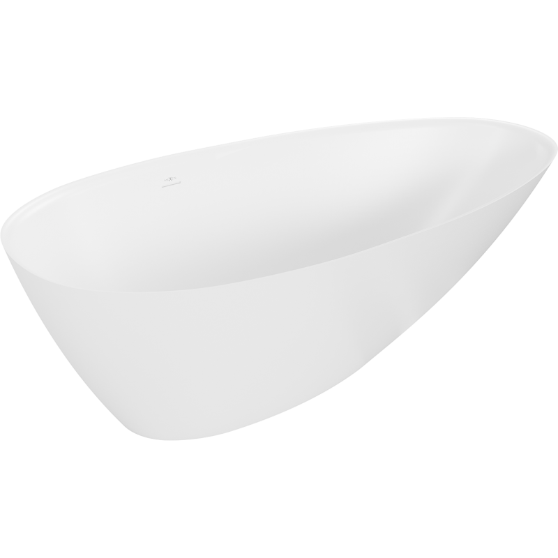 Mexen Milano wanna wolnostojąca z konglomeratu 150 x 82 cm, biała mat - 57301508500