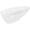 Mexen Milano wanna wolnostojąca z konglomeratu 150 x 82 cm, biała połysk - 57301508510