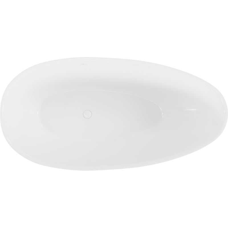 Mexen Milano brīvi stāvoša vanna no konglomerāta 150 x 82 cm, balta spīdīga - 57301508510