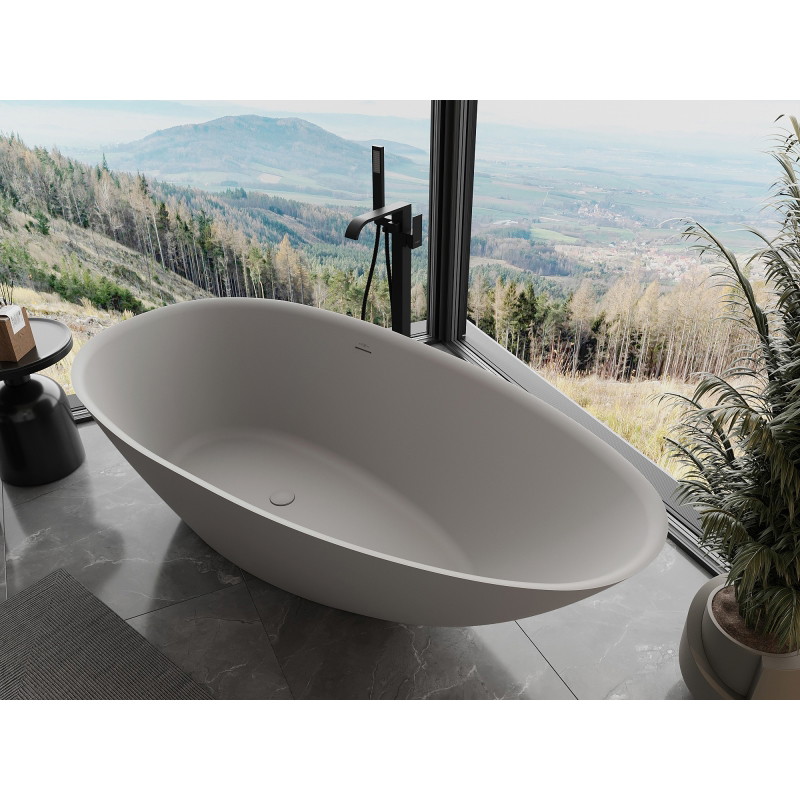 Mexen Milano iseseisev vann konglomeraadist 150 x 82 cm, betoon matt - 57301508561