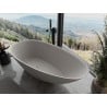 Mexen Milano wanna wolnostojąca z konglomeratu 150 x 82 cm, beton mat - 57301508561