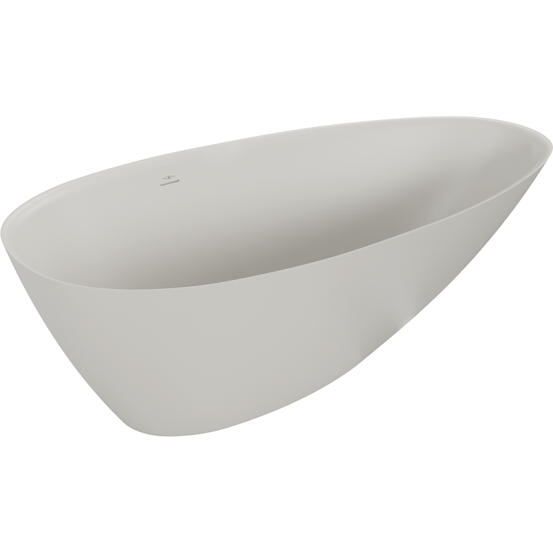 Mexen Milano banheira independente de conglomerado 150 x 82 cm, betão mate - 57301508561