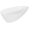 Mexen Milano freestanding bath made of conglomerate 170 x 86 cm, white matte - 57301708500