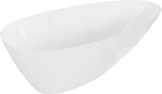 Mexen Milano freistehende Badewanne aus Konglomerat 170 x 86 cm, weiß glänzend - 57301708510
