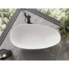 Mexen Milano freestanding bathtub made of conglomerate 170 x 86 cm, white gloss - 57301708510