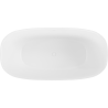 Mexen Como freestanding bathtub made of conglomerate 150 x 82 cm, white matte - 57311508200