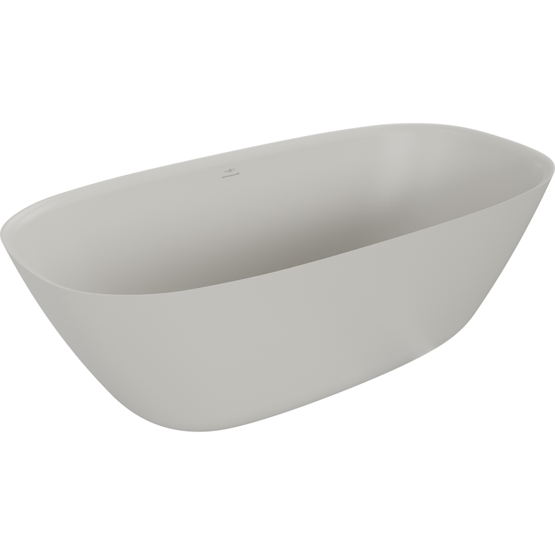 Mexen Como freistehende Badewanne aus Konglomerat 150 x 82 cm, Beton matt - 57311508261