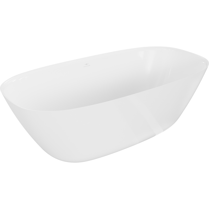 Mexen Como freistehende Badewanne aus Konglomerat 170 x 82 cm, weiß glänzend - 57311708210