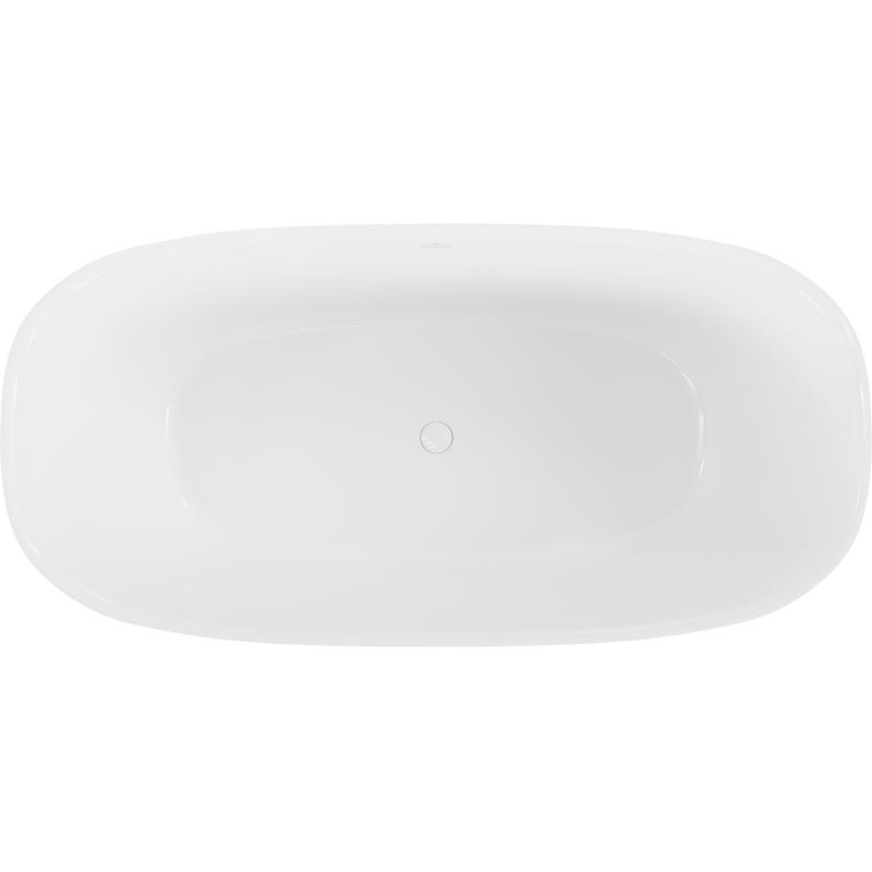 Mexen Como freestanding bathtub made of conglomerate 170 x 82 cm, white gloss - 57311708210