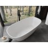 Mexen Como freistehende Badewanne aus Konglomerat 170 x 82 cm, weiß glänzend - 57311708210