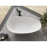Mexen Milano baignoire îlot en conglomérat 150 x 82 cm, blanc brillant - 57301508510