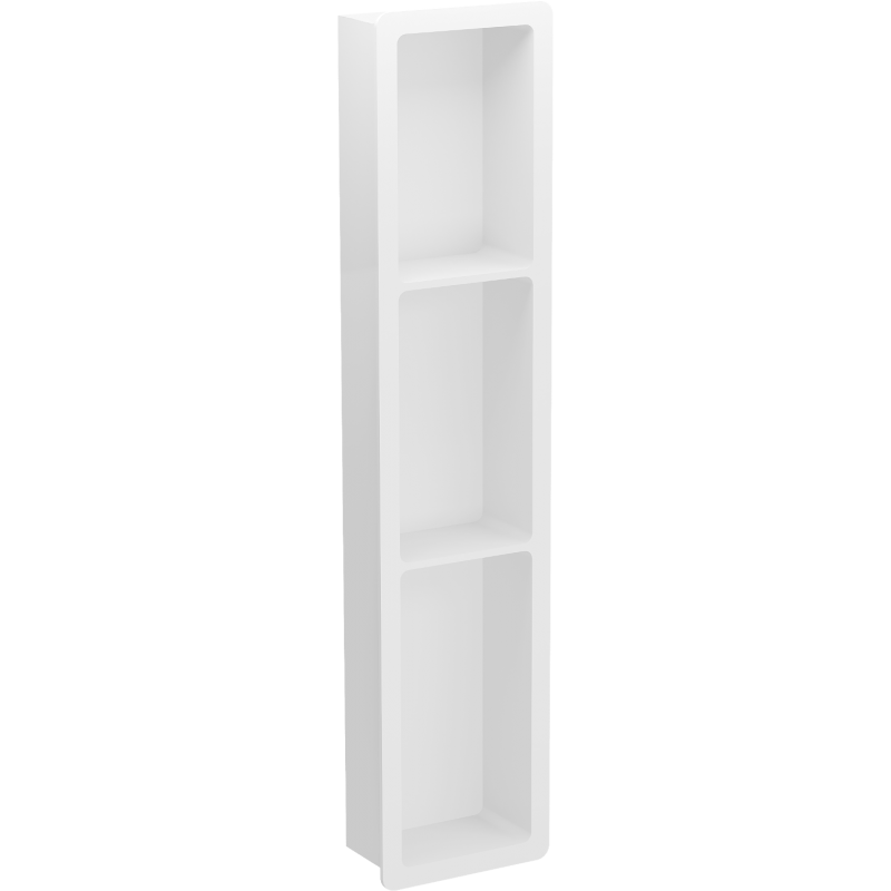 Mexen X-Wall-K Nischenregal aus Konglomerat 93,2 x 20,7 cm, weiß - 1900932010