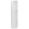 Mexen X-Wall-K Wandeinbau-Regal aus Konglomerat 93,2 x 20,7 cm, weiß - 1900932010