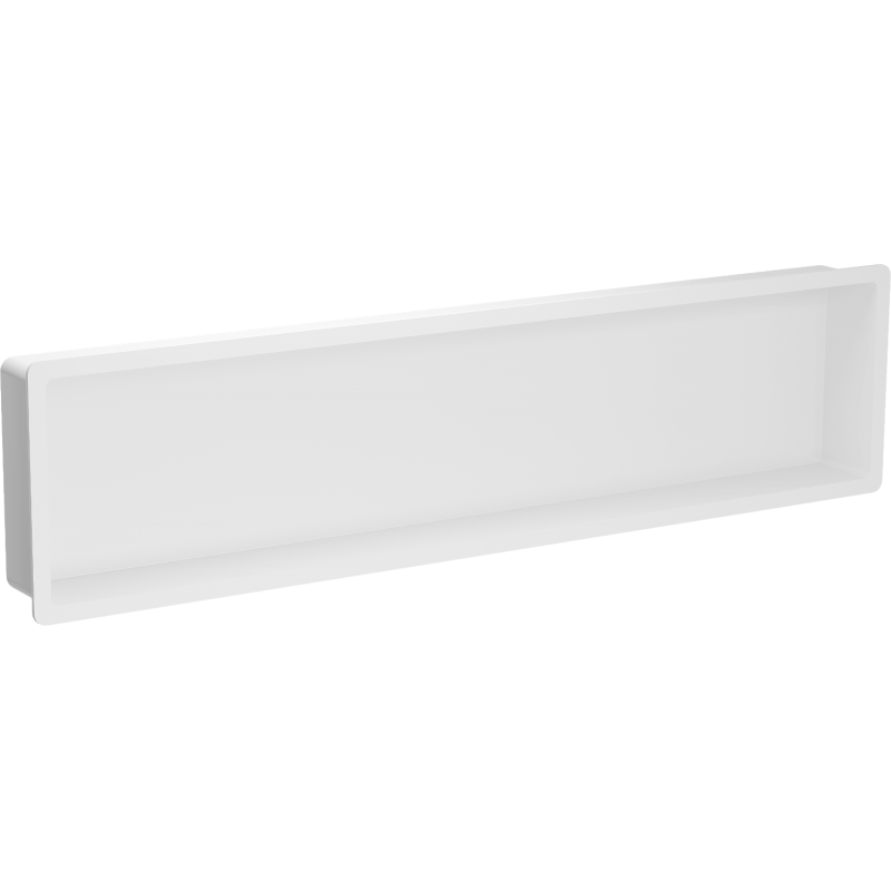 Mexen X-Wall-K Nischenregal aus Konglomerat 122,7 x 30,7 cm, weiß - 1900123010