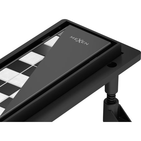 Mexen Flat ABS Linienablauf 2 in 1 70 cm, schwarz - 1769070