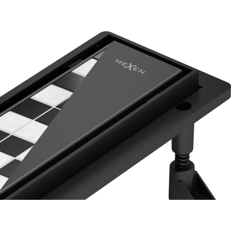 Mexen Flat ABS bonde linéaire 2 en 1 80 cm, noire - 1769080