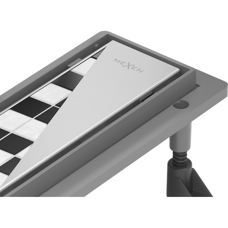 Mexen Flat ABS scarico lineare 2 in 1 60 cm, inox - 1069060