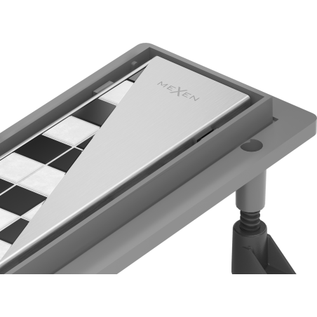 Mexen Flat ABS linear drain 2-in-1 60 cm, inox - 1069060