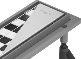 Mexen Flat Abs Plakans ABS lineārais noteces 2-in-1 70 cm, nerūsējošais tērauds - 1069070