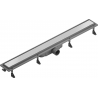 Mexen Flat Abs Flat ABS évacuation linéaire 2 en 1 90 cm, inox - 1069090