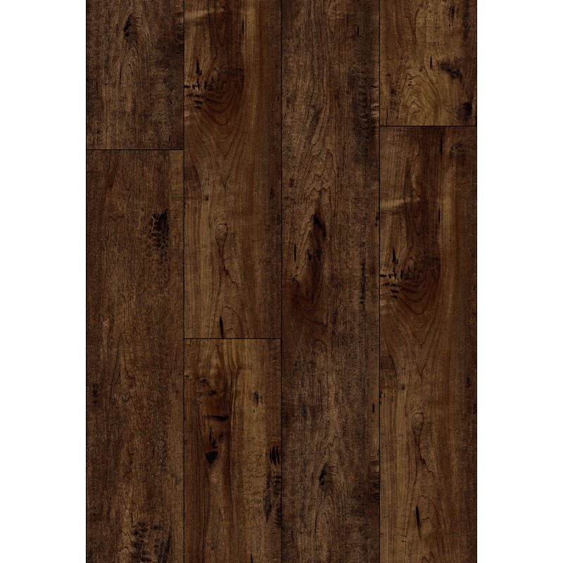 Mexen Boston vinylpanelen 1240 x 182 mm SPC 6,5 mm, IXPE onderlaag 1,5 mm, 4 V-voeg, Kers - F1060-1240-182-505-4V1-01