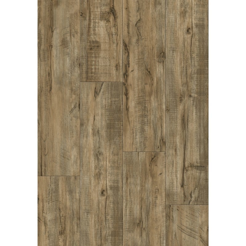 Mexen El Paso Vinylplatten 1240 x 182 mm SPC 6,5 mm, IXPE-Unterlage 1,5 mm, 4 V-Fuge, Nuss - F1069-1240-182-505-4V1-03