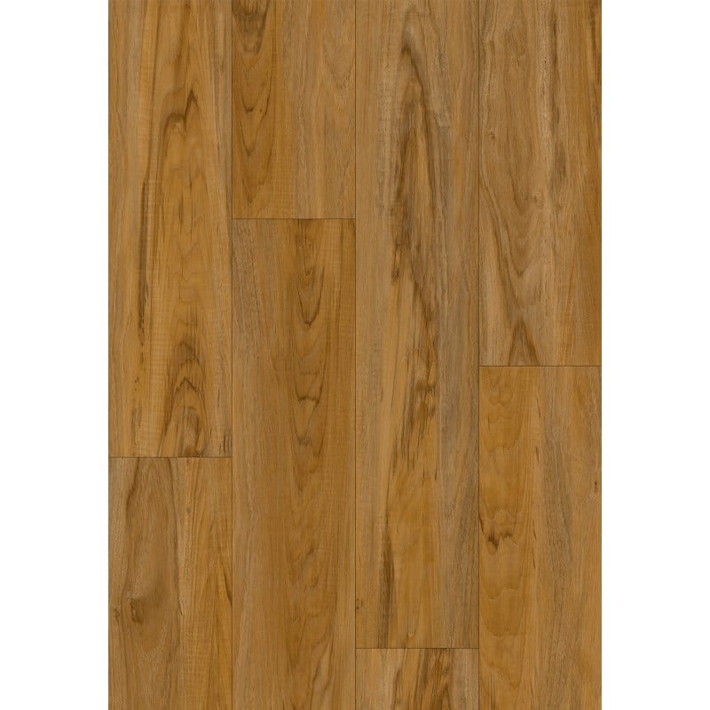 Mexen Norfolk  vinyl panelen 1240 x 182 mm SPC 6,5 mm, IXPE onderlaag 1,5 mm, 4 V-Groef, Teak - F1093-1240-182-505-4V1-08