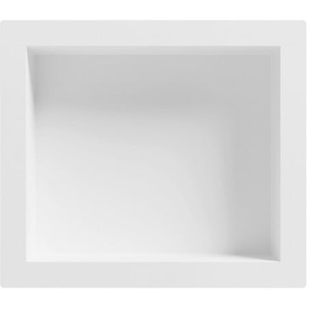 Mexen X-Wall-S Nischenregal SMC mit Flansch 35,5 x 40,7 cm, weiß - 1901354109