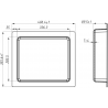 Mexen X-Wall-S Nischenregal SMC mit Flansch 35,5 x 40,7 cm, weiß - 1901354109