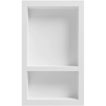 Mexen X-Wall-S niša polica SMC s prirubnicom 68,6 x 40,7 cm, bijela - 1901694109