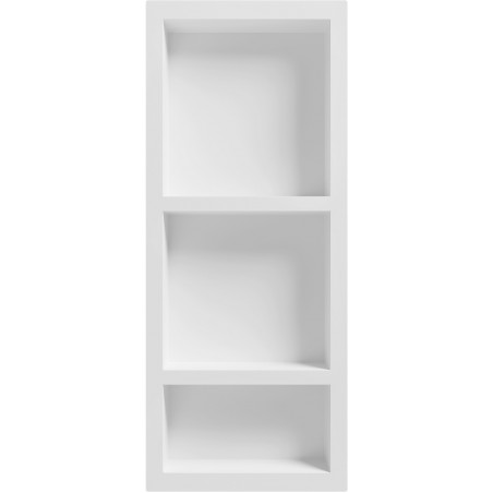 Mexen X-Wall-S nisvakschap SMC met flens 99,1 x 40,7 cm, wit - 1901994109