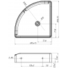 Mexen X-Wall-S Eckregal SMC 20,5 x 20,5 cm, weiß - 1901202005