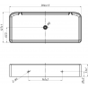 Mexen X-Wall-S seinariiul SMC 30 x 12,7 cm, valge - 1901301305