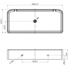 Mexen X-Wall-S zidna polica SMC 30 x 12,7 cm, bijela - 1901301305