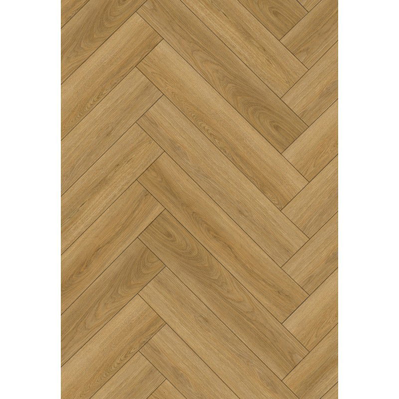 Mexen Chattanooga vinylplanken visgraat 635 x 127 mm SPC 6,5 mm, onderlaag 1,5 mm, 4 V-groef, Eik - F1178-0635-127-505-4V1-01