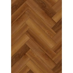 Mexen Lubbock panele winylowe jodełka 635 x 127 mm SPC 6,5 mm, podkład IPEX 1,5 mm, 4 V-Fuga, Teak- F1186-0635-127-505-4V1-01