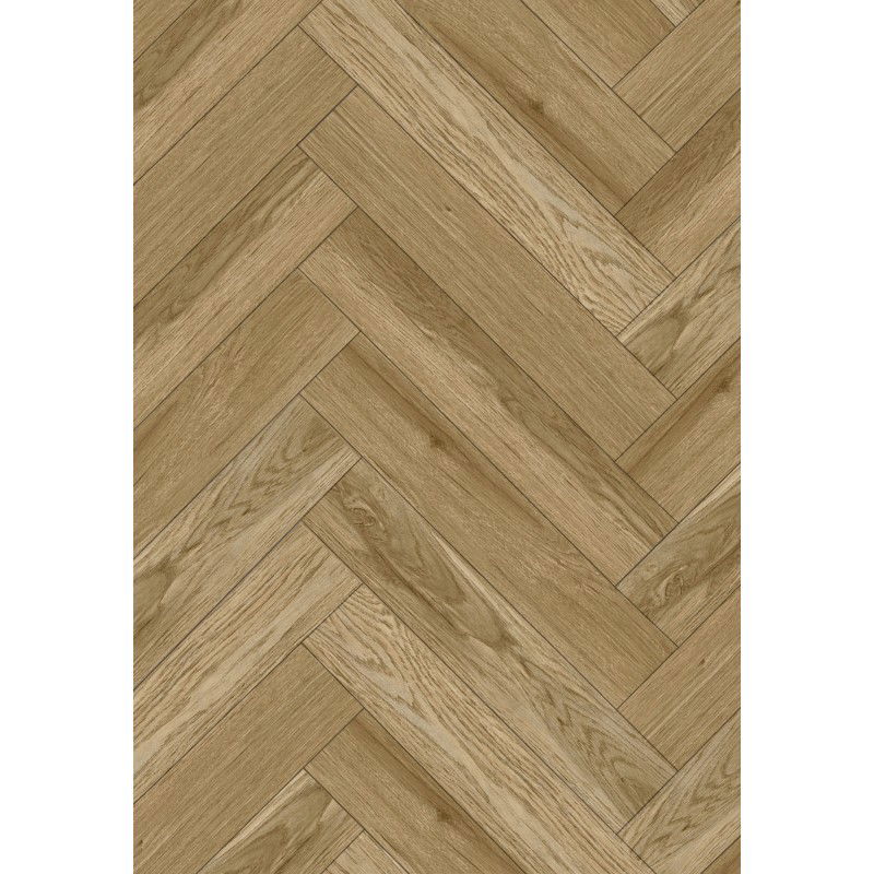 Mexen Manhattan vinylpanelen visgraat 635 x 127 mm SPC 6,5 mm, IXPE onderlaag 1,5 mm, 4 V-Voeg, Eik - F1173-0635-127-505-4V1-01