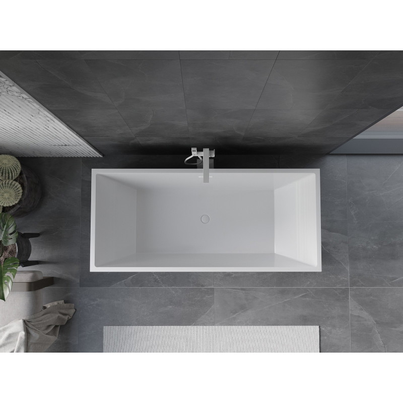 Mexen Vigo vaba seisev vann 178,5 x 80 cm, valge, valge ülevool - 51251788000-20
