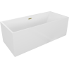 Mexen Vigo vasca da bagno autonoma 178,5 x 80 cm, bianca, troppopieno dorato - 51251788000-50