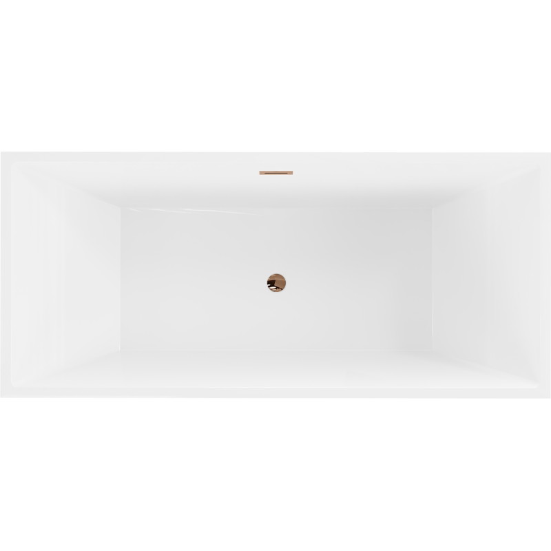 Mexen Vigo eraldiseisev vann 178,5 x 80 cm, valge, ülevoolu roosa kuld - 51251788000-60