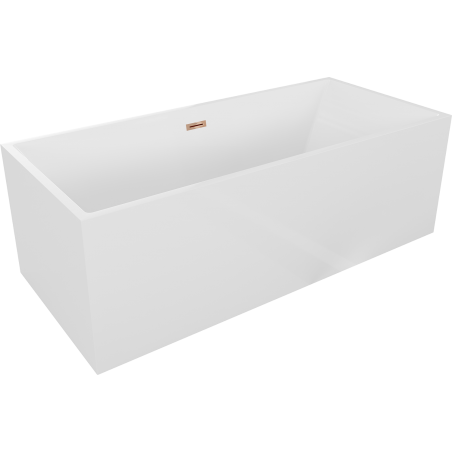 Mexen Vigo eraldiseisev vann 178,5 x 80 cm, valge, ülevoolu roosa kuld - 51251788000-60